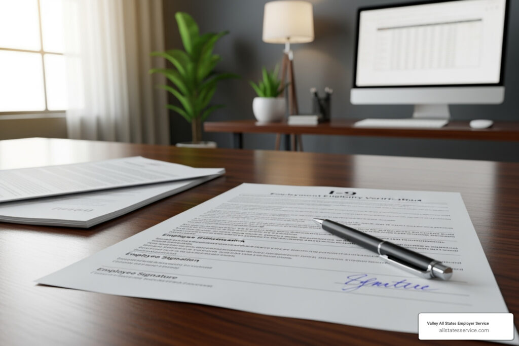I-9 form processing