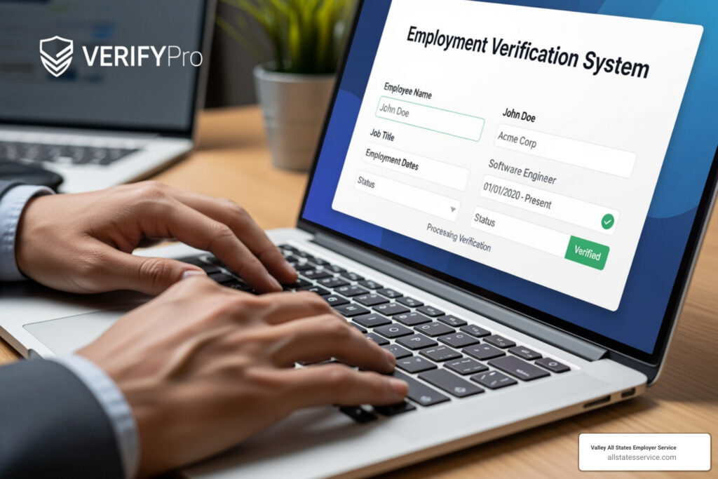 Electronic employment verification