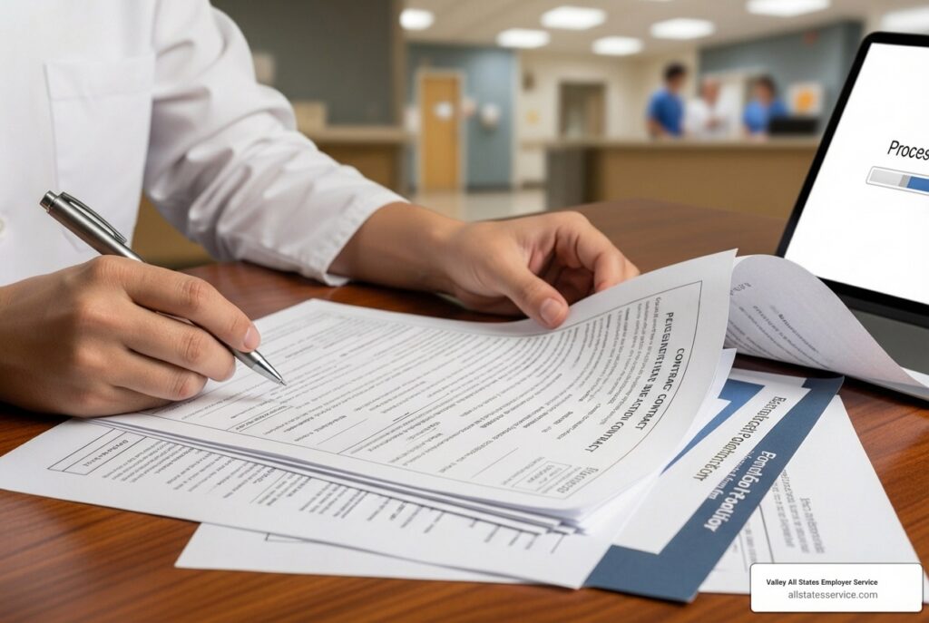hospital pre employment background check