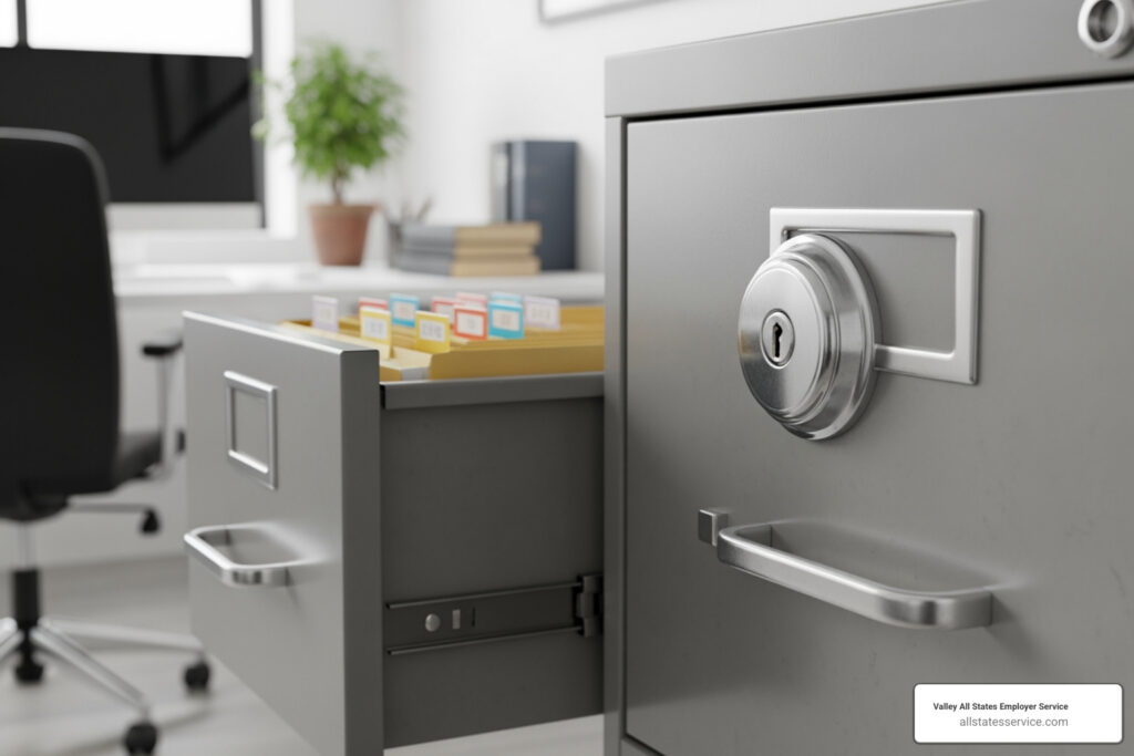 Secure I-9 document storage