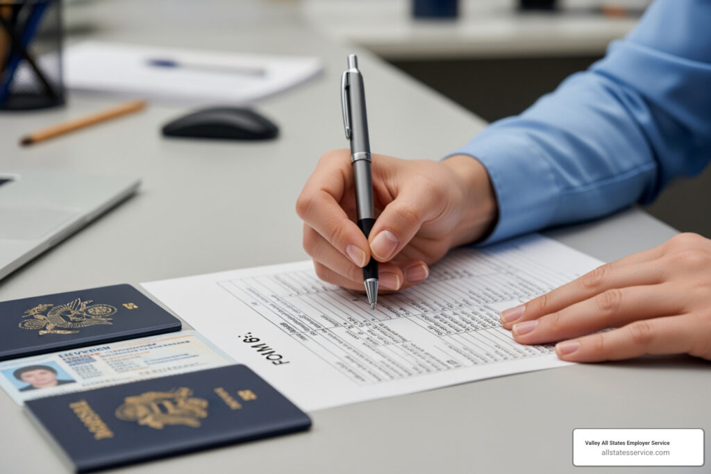 completing i 9 form examples