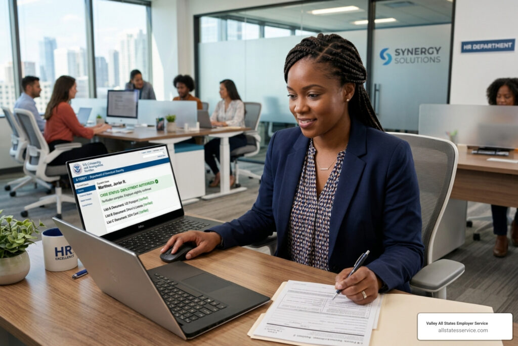 E-Verify status updates